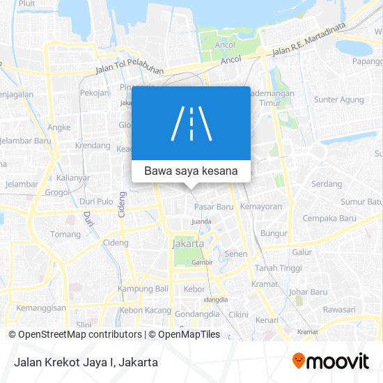 Peta Jalan Krekot Jaya I