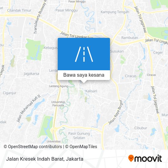 Peta Jalan Kresek Indah Barat