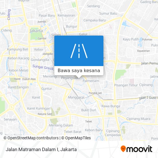 Peta Jalan Matraman Dalam I