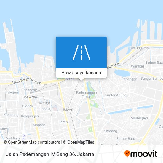 Peta Jalan Pademangan IV Gang 36