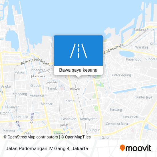 Peta Jalan Pademangan IV Gang 4