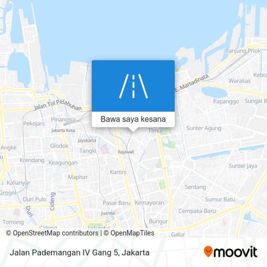 Peta Jalan Pademangan IV Gang 5