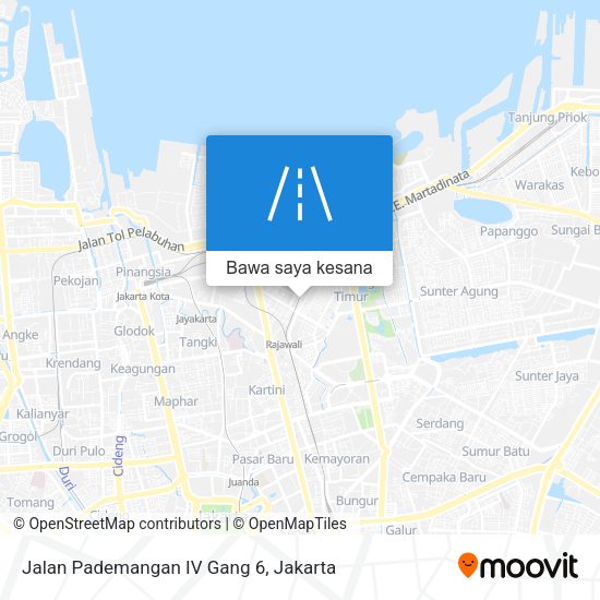 Peta Jalan Pademangan IV Gang 6
