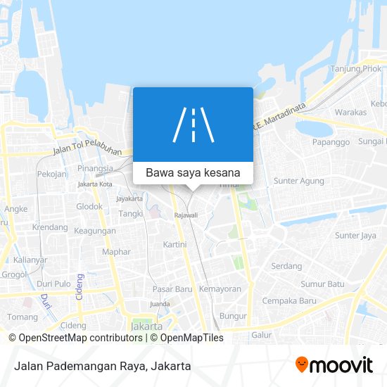Peta Jalan Pademangan Raya