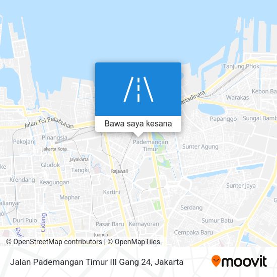Peta Jalan Pademangan Timur III Gang 24