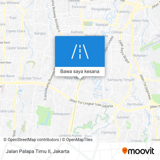 Peta Jalan Palapa Timu II