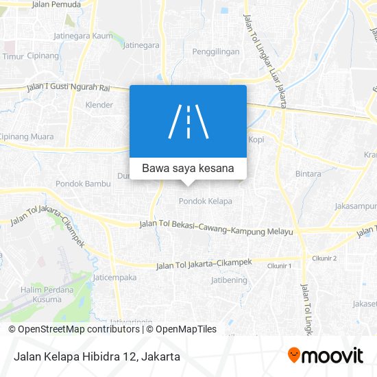 Peta Jalan Kelapa Hibidra 12