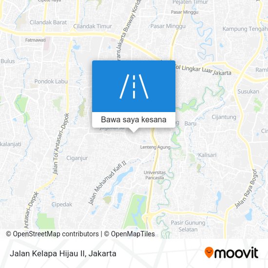 Peta Jalan Kelapa Hijau II