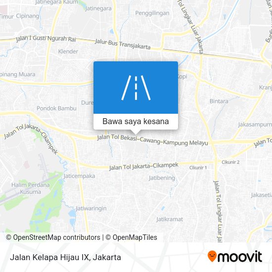 Peta Jalan Kelapa Hijau IX