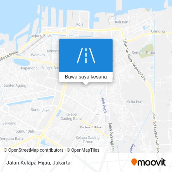 Peta Jalan Kelapa Hijau