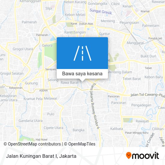 Peta Jalan Kuningan Barat I