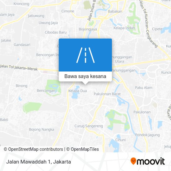 Peta Jalan Mawaddah 1