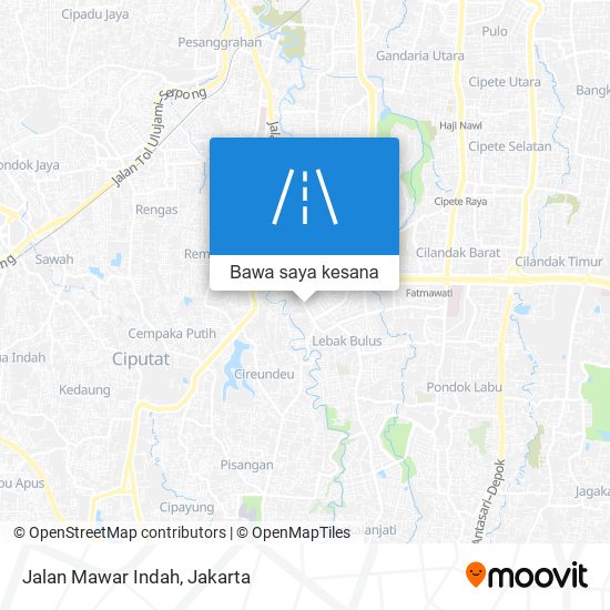 Peta Jalan Mawar Indah