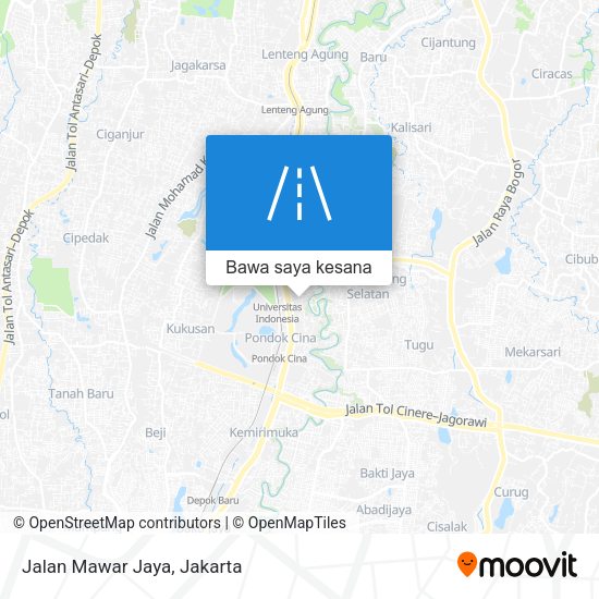 Peta Jalan Mawar Jaya