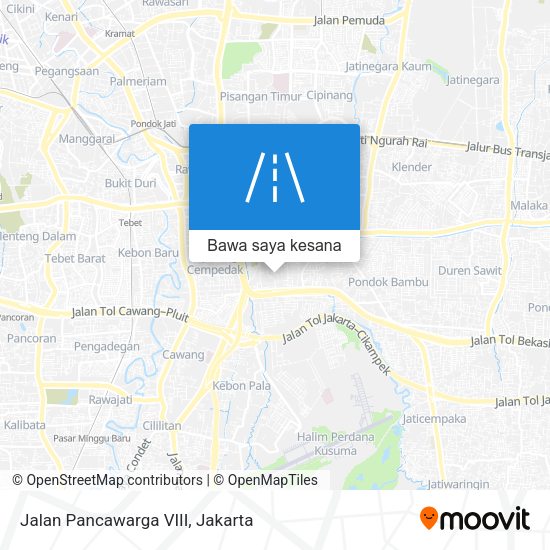 Peta Jalan Pancawarga VIII