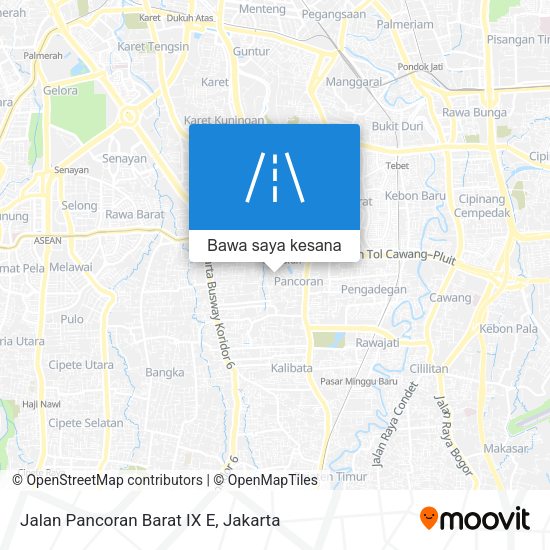 Peta Jalan Pancoran Barat IX E