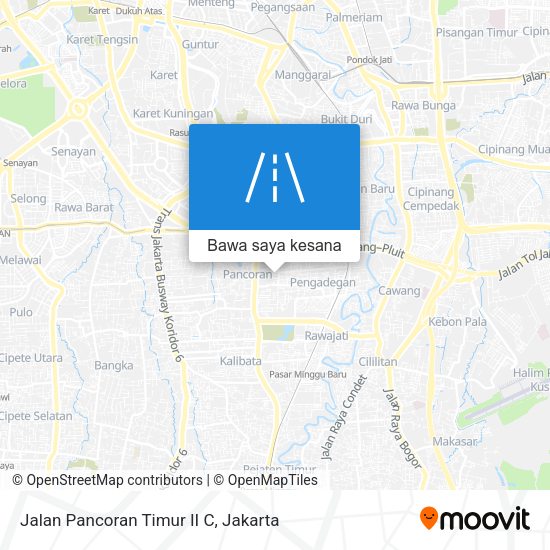 Peta Jalan Pancoran Timur II C