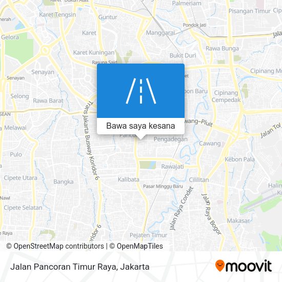 Peta Jalan Pancoran Timur Raya