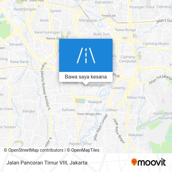 Peta Jalan Pancoran Timur VIII