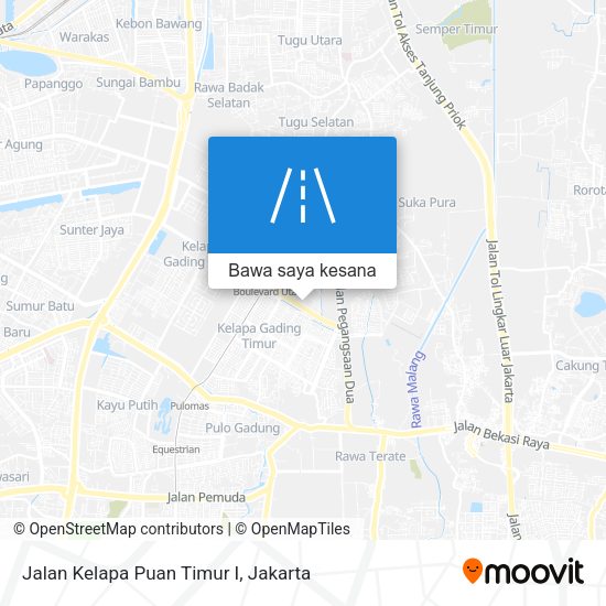 Peta Jalan Kelapa Puan Timur I