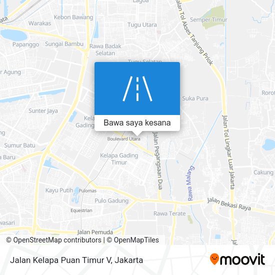 Peta Jalan Kelapa Puan Timur V