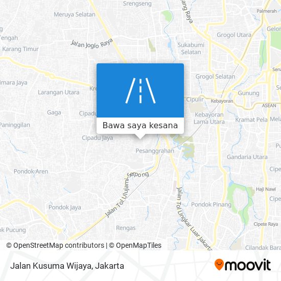 Peta Jalan Kusuma Wijaya