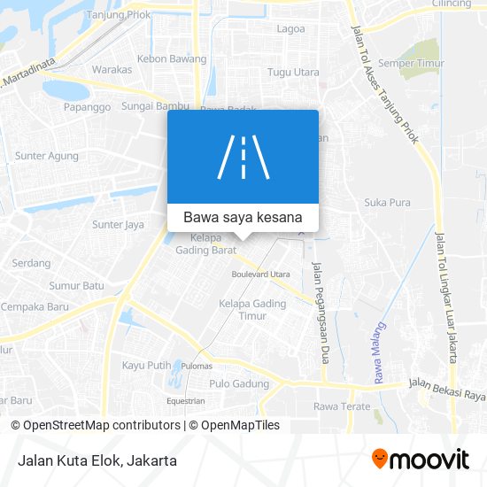 Peta Jalan Kuta Elok