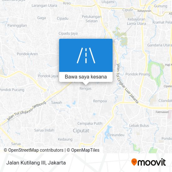 Peta Jalan Kutilang III