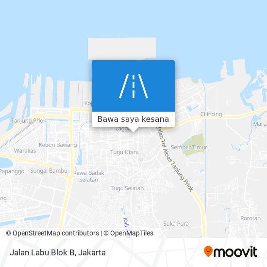 Peta Jalan Labu Blok B