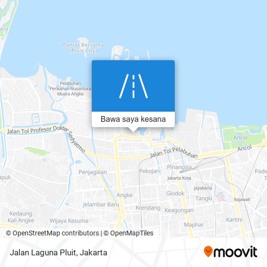 Peta Jalan Laguna Pluit