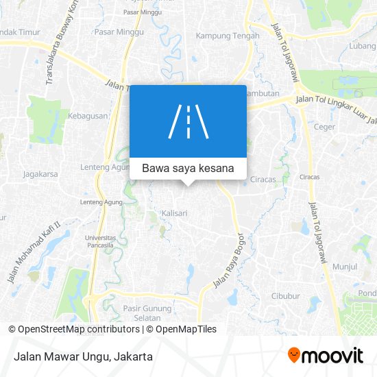 Peta Jalan Mawar Ungu