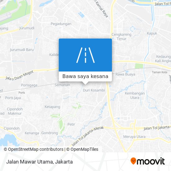 Peta Jalan Mawar Utama