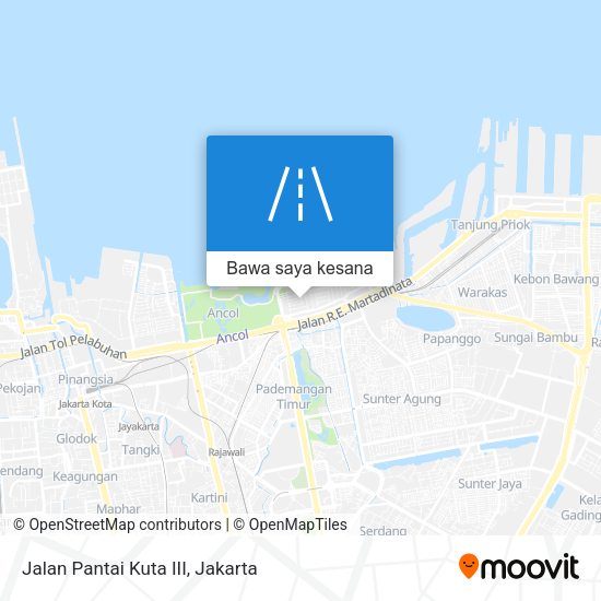 Peta Jalan Pantai Kuta III
