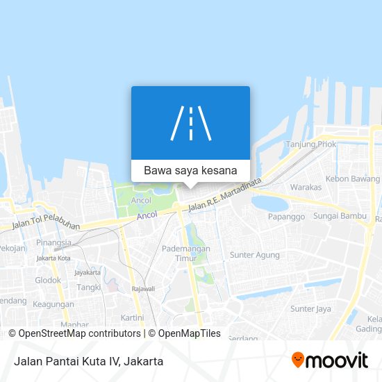 Peta Jalan Pantai Kuta IV