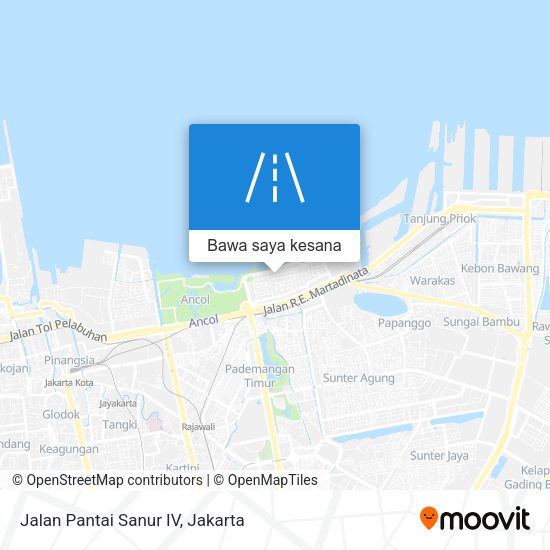 Peta Jalan Pantai Sanur IV