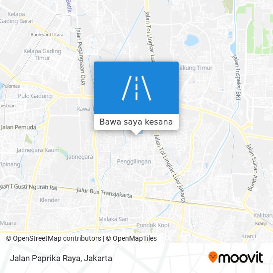 Peta Jalan Paprika Raya