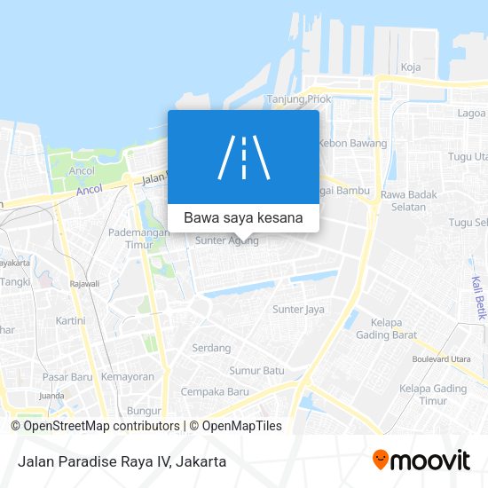 Peta Jalan Paradise Raya IV