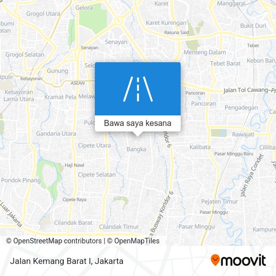 Peta Jalan Kemang Barat I