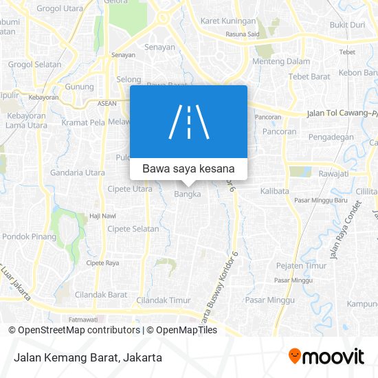 Peta Jalan Kemang Barat