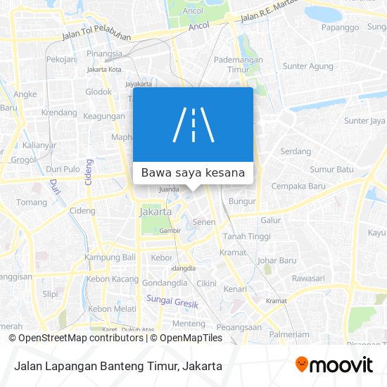 Peta Jalan Lapangan Banteng Timur