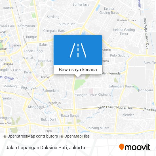 Peta Jalan Lapangan Daksina Pati