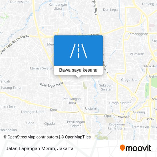 Peta Jalan Lapangan Merah