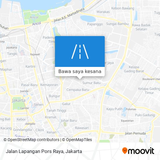 Peta Jalan Lapangan Pors Raya