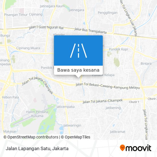 Peta Jalan Lapangan Satu