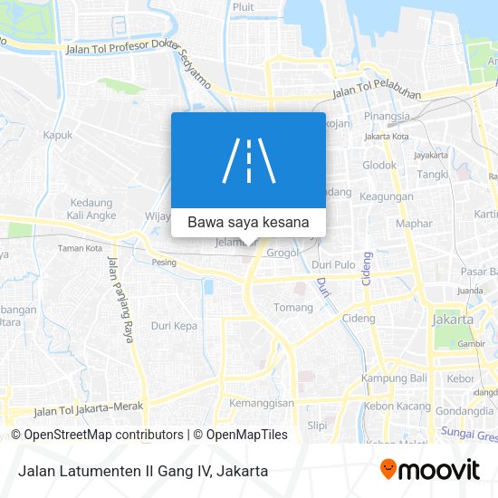 Peta Jalan Latumenten II Gang IV