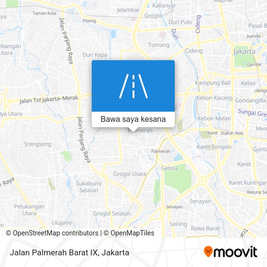 Peta Jalan Palmerah Barat IX
