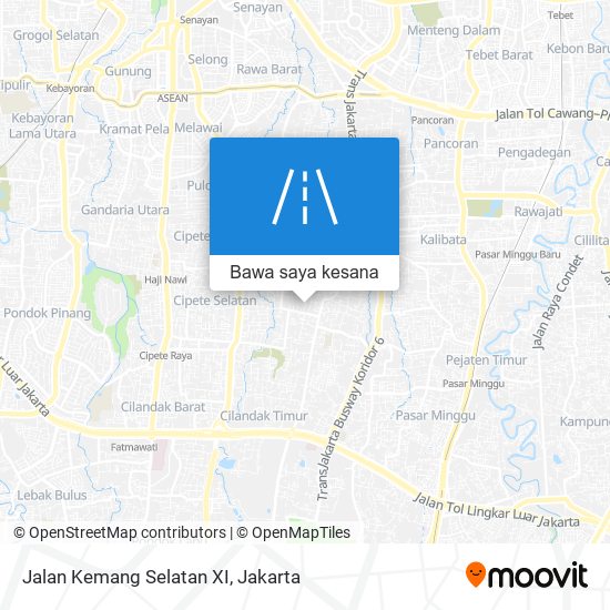 Peta Jalan Kemang Selatan XI