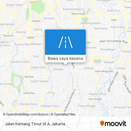 Peta Jalan Kemang Timur III A