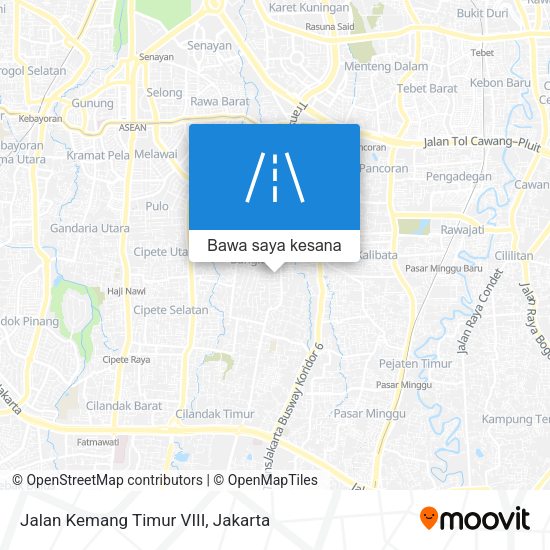 Peta Jalan Kemang Timur VIII