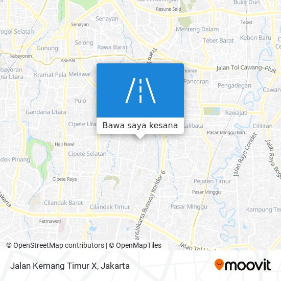 Peta Jalan Kemang Timur X